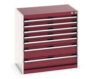 Bott Cubio Drawer Cabinet comprising of: Drawers: 4 x 75mm, 1 x 100, 2 x 150mm... Bott Drawer Cabinets 800 Width x 525 Depth